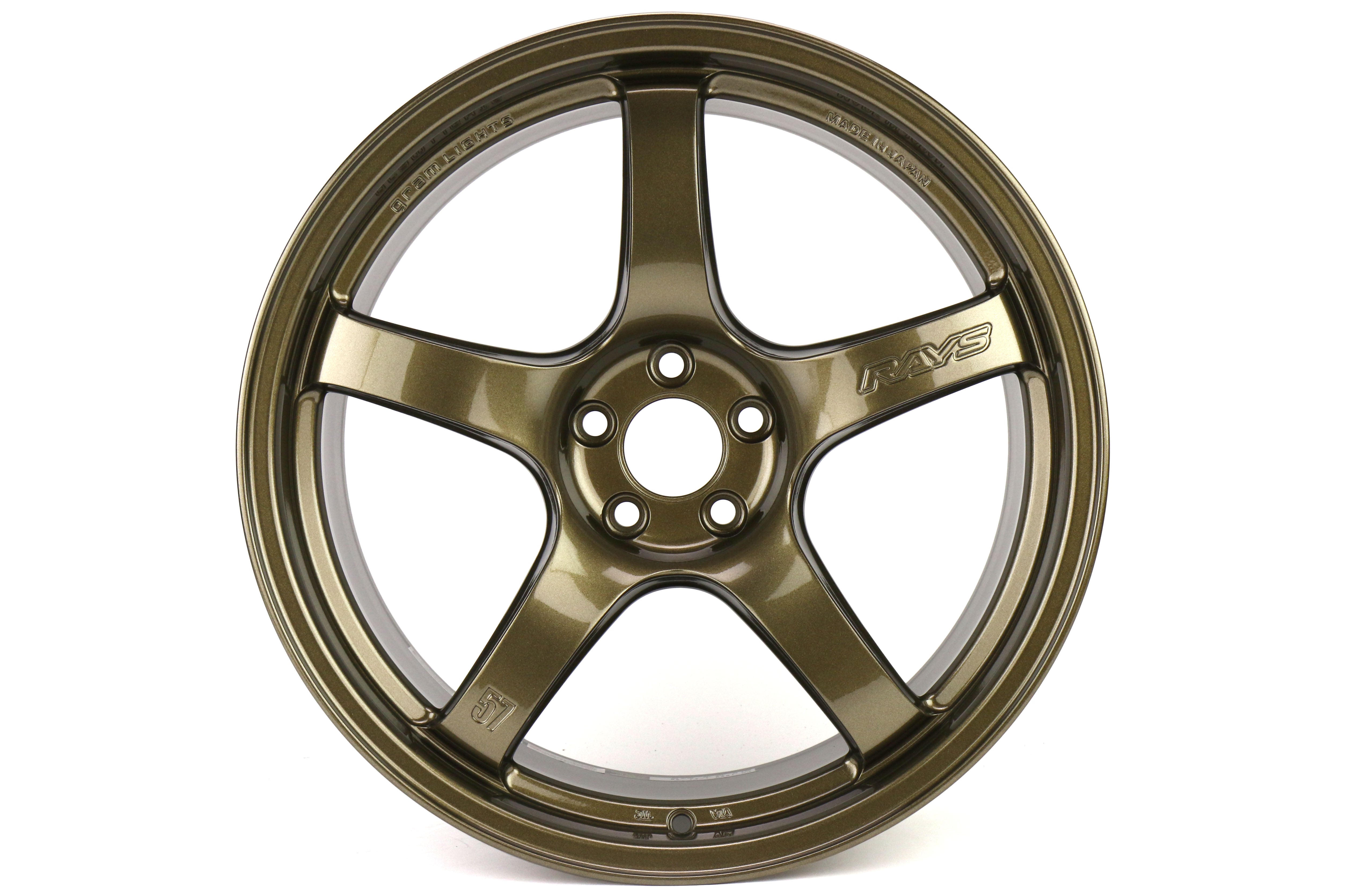 Rays Gram Lights 57CR Almite Gold 18x9.5 +38mm 5x100 (Single Wheel) - 2013-2024 Subaru BRZ / Scion FR-S / Toyota GR86 / 2014-2018 Subaru Forester